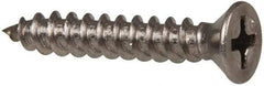 Value Collection - #8 Flat Head Phillips Sheet Metal Screw - Stainless Steel, 1" OAL, Grade 316 - Apex Tool & Supply