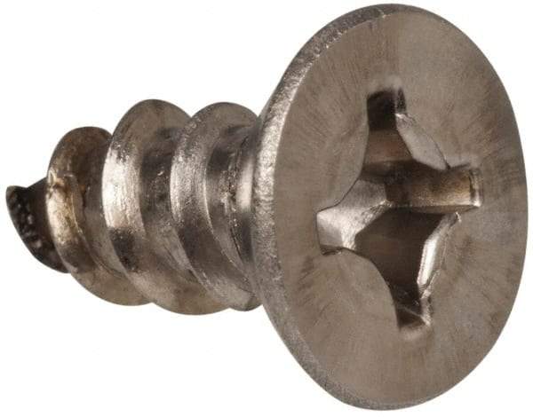 Value Collection - #12 Flat Head Phillips Sheet Metal Screw - Stainless Steel, 1/2" OAL, Grade 316 - Apex Tool & Supply