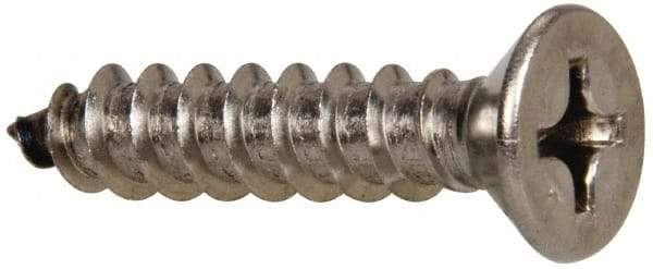 Value Collection - #14 Flat Head Phillips Sheet Metal Screw - Stainless Steel, 1-1/4" OAL, Grade 316 - Apex Tool & Supply