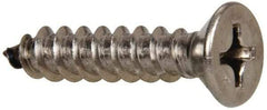 Value Collection - #14 Flat Head Phillips Sheet Metal Screw - Stainless Steel, 1-1/4" OAL, Grade 316 - Apex Tool & Supply