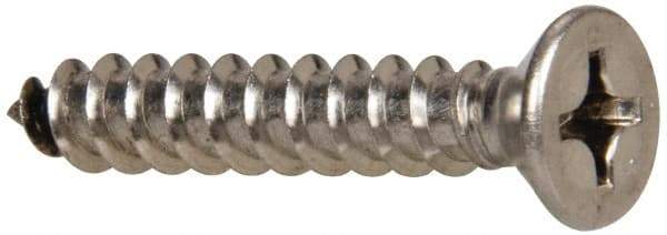 Value Collection - #14 Flat Head Phillips Sheet Metal Screw - Stainless Steel, 1-1/2" OAL, Grade 316 - Apex Tool & Supply