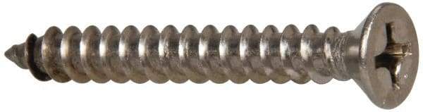 Value Collection - #14 Flat Head Phillips Sheet Metal Screw - Stainless Steel, 2" OAL, Grade 316 - Apex Tool & Supply