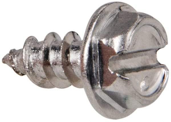 Value Collection - #8 Hex Washer Head Slotted Sheet Metal Screw - Stainless Steel, 3/8" Length Under Head, Grade 316 - Apex Tool & Supply