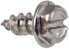 Value Collection - #8 Hex Washer Head Slotted Sheet Metal Screw - Stainless Steel, 3/8" Length Under Head, Grade 316 - Apex Tool & Supply