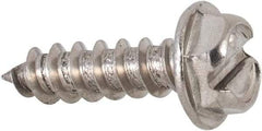 Value Collection - #8 Hex Washer Head Slotted Sheet Metal Screw - Stainless Steel, 5/8" Length Under Head, Grade 316 - Apex Tool & Supply