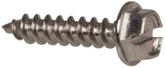 Value Collection - #8 Hex Washer Head Slotted Sheet Metal Screw - Stainless Steel, 3/4" Length Under Head, Grade 316 - Apex Tool & Supply