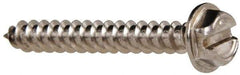 Value Collection - #8 Hex Washer Head Slotted Sheet Metal Screw - Stainless Steel, 1-1/4" Length Under Head, Grade 316 - Apex Tool & Supply