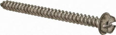Value Collection - #8 Hex Washer Head Slotted Sheet Metal Screw - Stainless Steel, 2" Length Under Head, Grade 316 - Apex Tool & Supply