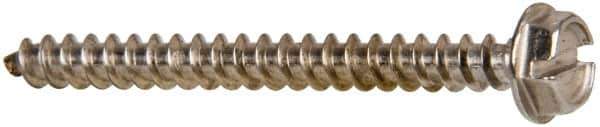 Value Collection - #10 Hex Washer Head Slotted Sheet Metal Screw - Stainless Steel, 2" Length Under Head, Grade 316 - Apex Tool & Supply