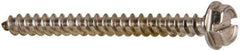 Value Collection - #10 Hex Washer Head Slotted Sheet Metal Screw - Stainless Steel, 2" Length Under Head, Grade 316 - Apex Tool & Supply