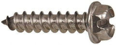 Value Collection - #12 Hex Washer Head Slotted Sheet Metal Screw - Stainless Steel, 1" Length Under Head, Grade 316 - Apex Tool & Supply