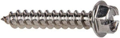 Value Collection - #12 Hex Washer Head Slotted Sheet Metal Screw - Stainless Steel, 1-1/4" Length Under Head, Grade 316 - Apex Tool & Supply