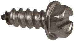 Value Collection - #14 Hex Washer Head Slotted Sheet Metal Screw - Stainless Steel, 3/4" Length Under Head, Grade 316 - Apex Tool & Supply
