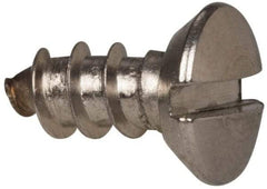 Value Collection - #8 Oval Head Slotted Sheet Metal Screw - Stainless Steel, 3/8" OAL, Grade 316 - Apex Tool & Supply