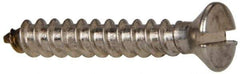 Value Collection - #8 Oval Head Slotted Sheet Metal Screw - Stainless Steel, 1" OAL, Grade 316 - Apex Tool & Supply