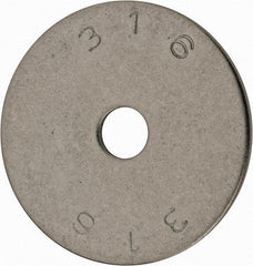 Value Collection - 1/4" Screw, Grade 18-8 Stainless Steel Fender Flat Washer - 1/4" ID x 1-1/2" OD, 0.072" Thick, Plain Finish - Apex Tool & Supply