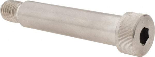 Made in USA - 3/4" Shoulder Diam x 3-1/4" Shoulder Length, 5/8-11 UNC, Hex Socket Shoulder Screw - 300, 18-8 Stainless Steel, Uncoated, 1/2" Head Height x 1" Head Diam - Apex Tool & Supply
