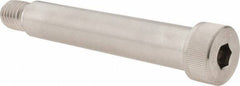 Made in USA - 3/4" Shoulder Diam x 4" Shoulder Length, 5/8-11 UNC, Hex Socket Shoulder Screw - 300, 18-8 Stainless Steel, Uncoated, 1/2" Head Height x 1" Head Diam - Apex Tool & Supply