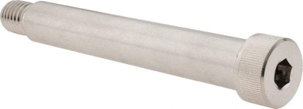 Made in USA - 3/4" Shoulder Diam x 4-3/4" Shoulder Length, 5/8-11 UNC, Hex Socket Shoulder Screw - 300, 18-8 Stainless Steel, Uncoated, 1/2" Head Height x 1" Head Diam - Apex Tool & Supply