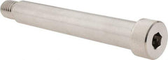 Made in USA - 3/4" Shoulder Diam x 4-3/4" Shoulder Length, 5/8-11 UNC, Hex Socket Shoulder Screw - 300, 18-8 Stainless Steel, Uncoated, 1/2" Head Height x 1" Head Diam - Apex Tool & Supply