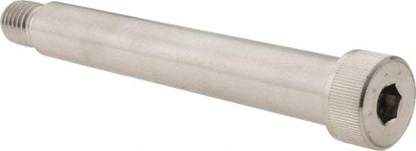 Made in USA - 3/4" Shoulder Diam x 5" Shoulder Length, 5/8-11 UNC, Hex Socket Shoulder Screw - 300, 18-8 Stainless Steel, Uncoated, 1/2" Head Height x 1" Head Diam - Apex Tool & Supply