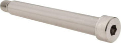 Made in USA - 3/4" Shoulder Diam x 5-1/2" Shoulder Length, 5/8-11 UNC, Hex Socket Shoulder Screw - 300, 18-8 Stainless Steel, Uncoated, 1/2" Head Height x 1" Head Diam - Apex Tool & Supply