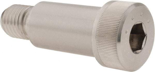Made in USA - 1" Shoulder Diam x 1-3/4" Shoulder Length, 3/4-10 UNC, Hex Socket Shoulder Screw - 300, 18-8 Stainless Steel, Uncoated, 5/8" Head Height x 1-5/16" Head Diam - Apex Tool & Supply