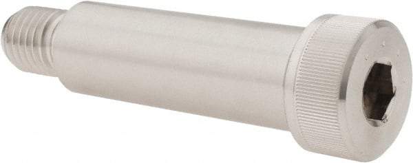 Made in USA - 1" Shoulder Diam x 3" Shoulder Length, 3/4-10 UNC, Hex Socket Shoulder Screw - 300, 18-8 Stainless Steel, Uncoated, 5/8" Head Height x 1-5/16" Head Diam - Apex Tool & Supply