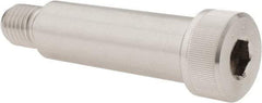 Made in USA - 1" Shoulder Diam x 3" Shoulder Length, 3/4-10 UNC, Hex Socket Shoulder Screw - 300, 18-8 Stainless Steel, Uncoated, 5/8" Head Height x 1-5/16" Head Diam - Apex Tool & Supply