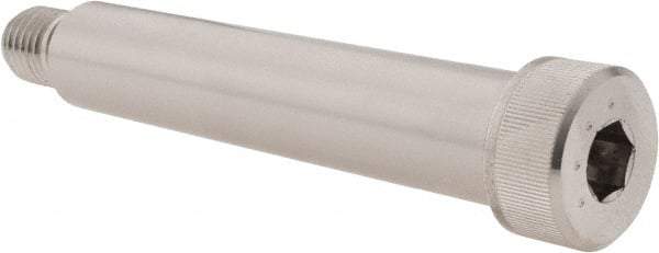 Made in USA - 1" Shoulder Diam x 5" Shoulder Length, 3/4-10 UNC, Hex Socket Shoulder Screw - 300, 18-8 Stainless Steel, Uncoated, 5/8" Head Height x 1-5/16" Head Diam - Apex Tool & Supply