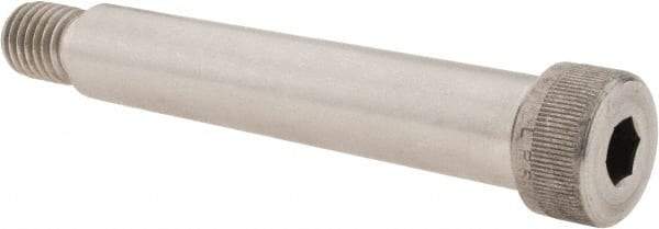 Value Collection - 3/4" Shoulder Diam x 4" Shoulder Length, 5/8-11 UNC, Hex Socket Shoulder Screw - 18-8 Stainless Steel, Uncoated, 1/2" Head Height x 1" Head Diam - Apex Tool & Supply
