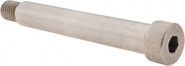 Value Collection - 3/4" Shoulder Diam x 4-3/4" Shoulder Length, 5/8-11 UNC, Hex Socket Shoulder Screw - 18-8 Stainless Steel, Uncoated, 1/2" Head Height x 1" Head Diam - Apex Tool & Supply