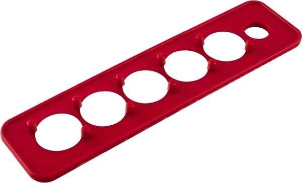 Triton - 10 Piece Capacity Magnetic Socket Holder Strip - 1/4" Drive, Red - Apex Tool & Supply