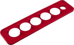 Triton - 10 Piece Capacity Magnetic Socket Holder Strip - 1/4" Drive, Red - Apex Tool & Supply