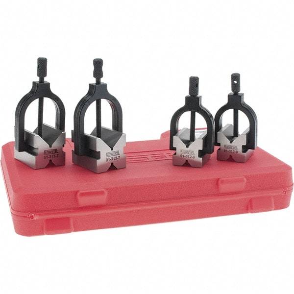 SPI - 1 and 1-1/2" Max Capacity, 90° Angle, V-Block - 1-1/2 and 2" Long x 1-1/4 and 1-1/2" Wide x 1-1/4 and 1-1/2" High - Apex Tool & Supply