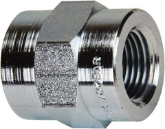Enerpac - 3/8 NPTF Zinc-Plated Steel Hydraulic Hose Female Coupler - 10,000 psi - Apex Tool & Supply