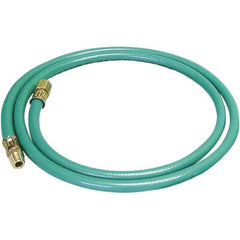 Dynabrade - 8mm ID x 12.7" OD 5' Long Multipurpose Air Hose - Male/Female Ends, 90 Working psi, Green - Apex Tool & Supply