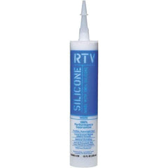 White Lightning - 10 oz Tube White RTV Silicone Sealant - 5 to 7 Days Full Cure Time - Apex Tool & Supply