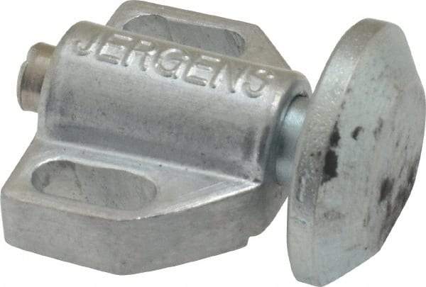 Jergens - 15/16" Body Width x 11/16" Body Len, 1/8" Stroke Len, 21/32" Btw Mt Hole Ctrs, Tangless Square Spring Locating Stop - 10 Lb Init End Force, 10 Lb Mid End Force, 10 Lb Final End Force, 3/4" Stop Head Width x 7/8" Stop Head Height - Apex Tool & Supply