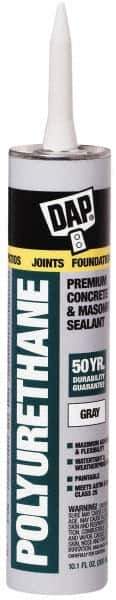 DAP - 10.1 oz Cartridge Gray Polyurethane Joint Sealant - -40 to 185°F Operating Temp, 10 min Tack Free Dry Time - Apex Tool & Supply