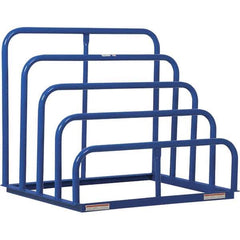 Vestil - 4 Bay, 1,500 Lb per Bay Capacity, Blue Variable Height Vertical Sheet Rack - 48" Wide x 42" High x 36" Deep - Apex Tool & Supply