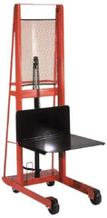 Wesco Industrial Products - 1,000 Lb Capacity, 60" Lift Height, Hydraulic Platform Base Manually Operated Lift - Apex Tool & Supply