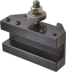 Aloris - Series DA, #1 Turning & Facing Tool Post Holder - 17 to 48" Lathe Swing, 3-1/8" OAH, 1-1/4" Max Tool Cutting Size, 2-1/4" Centerline Height - Exact Industrial Supply