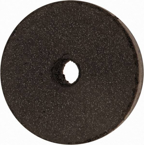Cratex - 1-1/2" Diam x 1/4" Hole x 1/4" Thick, Surface Grinding Wheel - Silicon Carbide, Medium Grade, 15,000 Max RPM, Rubber Bond, No Recess - Apex Tool & Supply