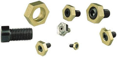Mitee-Bite - 1-3/16", Brass, Hex Clamp Washer - 1/2" Overall Height - Apex Tool & Supply