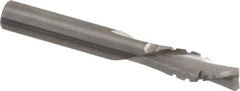 Onsrud - 3/8" Cutting Diam x 1-1/8" Length of Cut, 2 Flute, Downcut Spiral Router Bit - Uncoated, Right Hand Cut, Solid Carbide, 3" OAL x 3/8" Shank Diam, Chipbreaker, 30° Helix Angle - Apex Tool & Supply