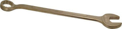 Ampco - 1-1/4" 12 Point Offset Combination Wrench - 15° Offset Angle, 19-1/2" OAL, Aluminum Bronze, Plain Finish - Apex Tool & Supply