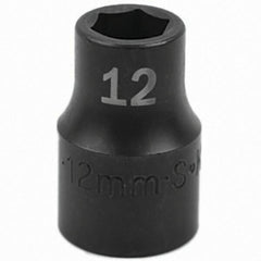 SK - Impact Socket - 1/2"DR 12MM IMPACT SOCKET - Apex Tool & Supply