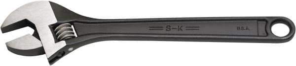 SK - 3/4" Jaw Capacity, 6" Standard Adjustable Wrench - Steel, Black Finish, 6" OAL - Apex Tool & Supply