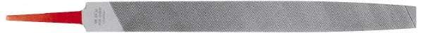 Simonds File - 4" Long, Smooth Cut, Flat American-Pattern File - Double Cut, Tang - Apex Tool & Supply